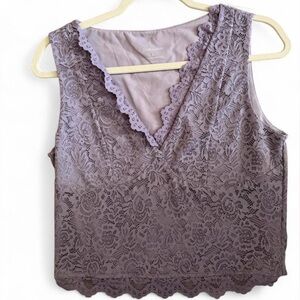 Lavender Lace Sleeveless Top